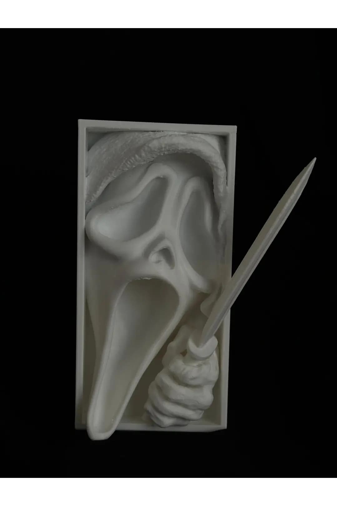 Korku Temalı Dekoratif Kitaplık Süsü - Scream Figürlü