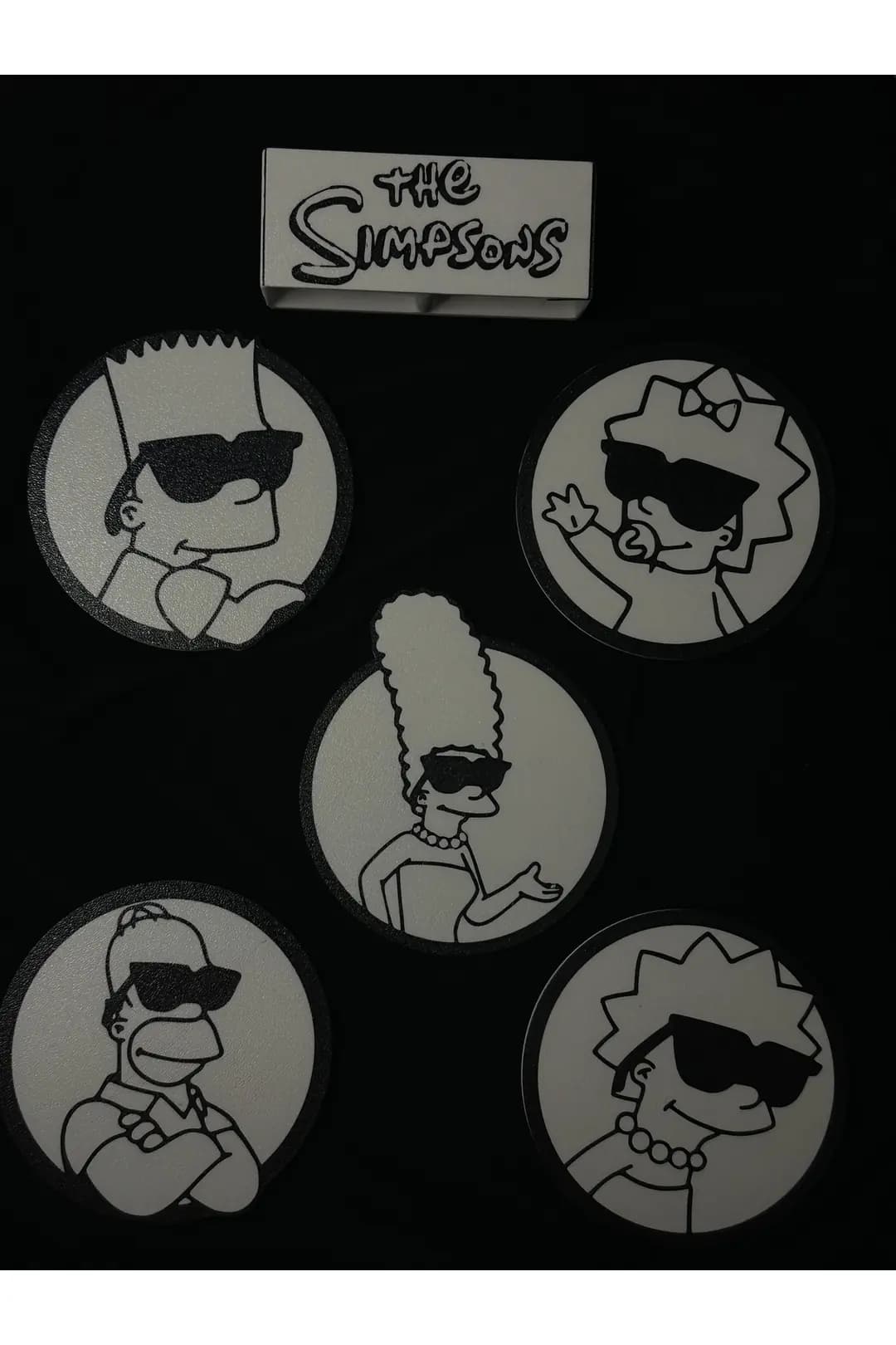 The Simpsons Temalı Bardak Altlığı Seti (5'li)