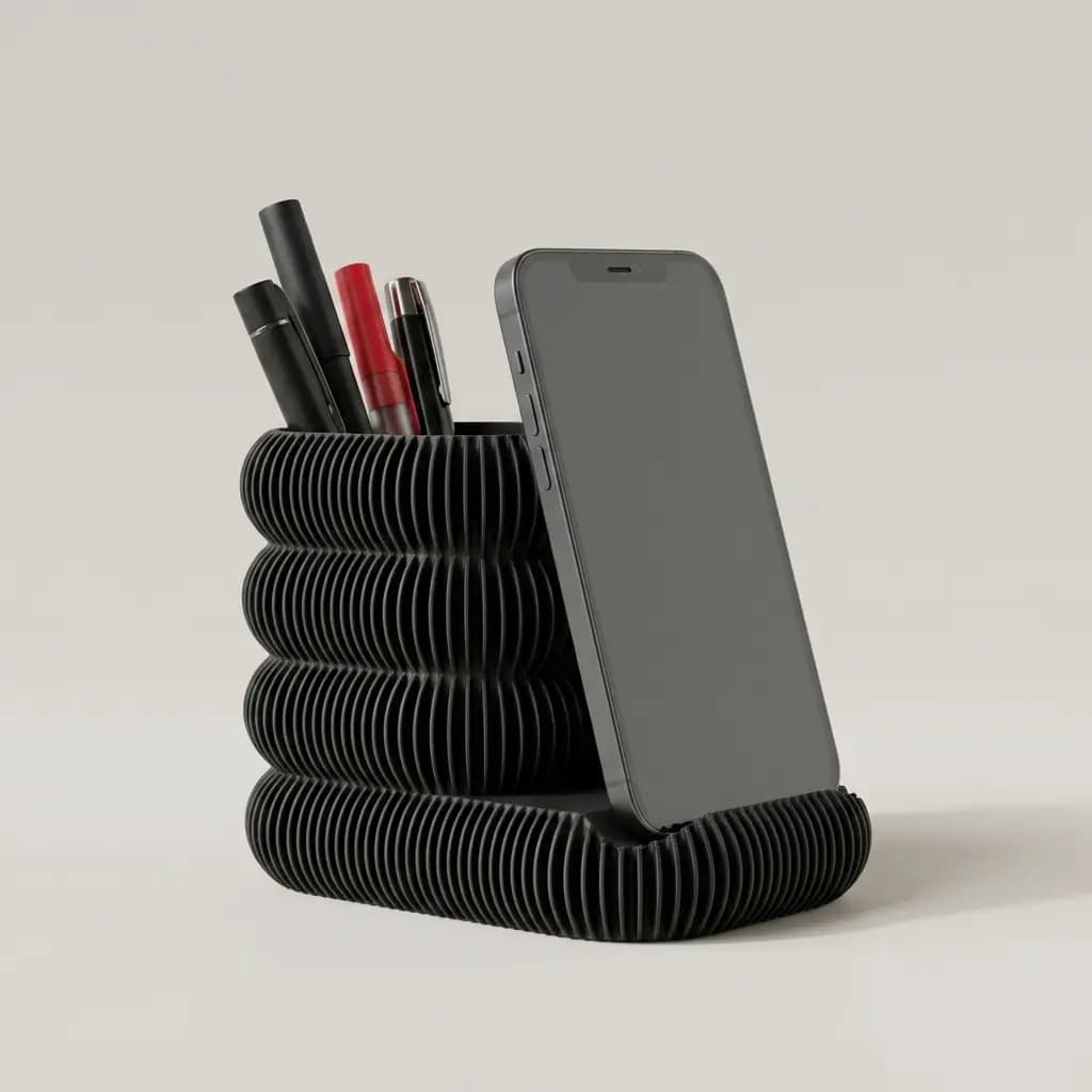 Çok Amaçlı Masaüstü Organizer Kalemlik ve Telefon Standı
